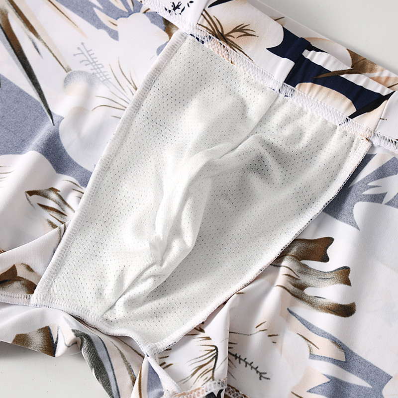 Men's Ice Silk Printed Swim Tr - Boxer Shorts Modal ulasan dan harga