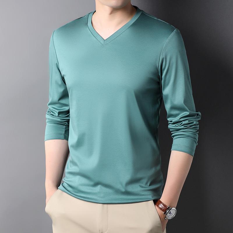 Stylish 2023 V-Neck Long Sleev - Undershirt Crew Neck ulasan dan harga