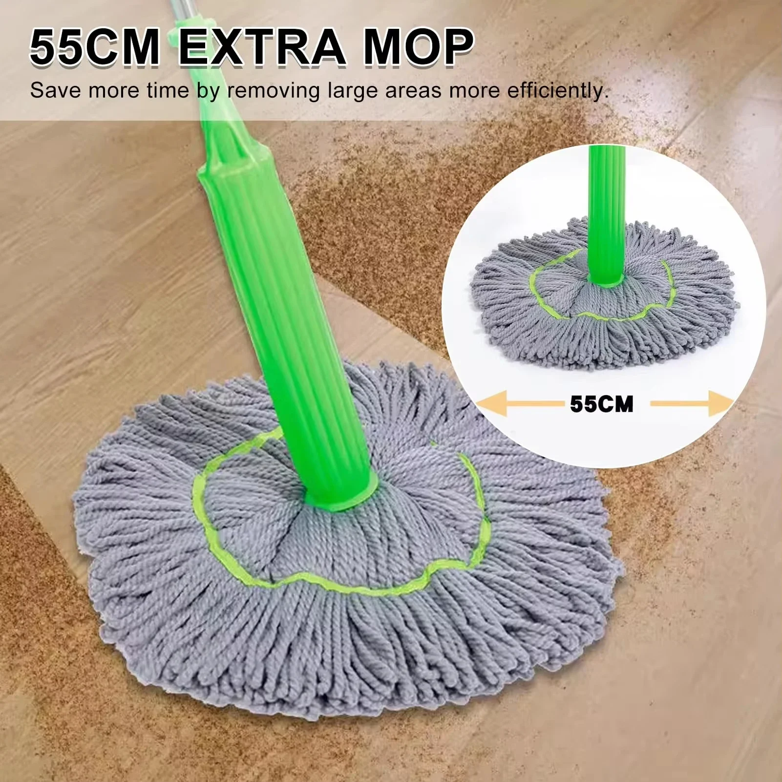 New Bamboo Fiber Sleeve Mop 2  - Bamboo Fiber Trunk ulasan dan harga