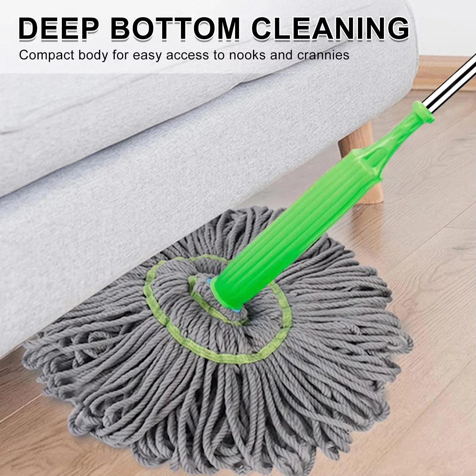 New Bamboo Fiber Sleeve Mop 2  - Bamboo Fiber Trunk ulasan dan harga